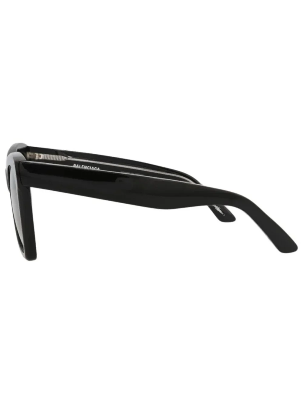 New Balenciaga Women's Sunglasses Cat Eye Acetate Frame Black Black Grey